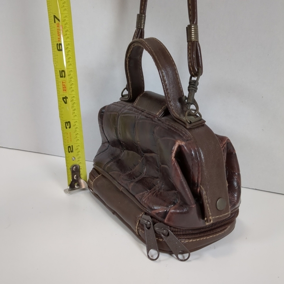 Mini Brown Shoulder/Handbag , Built In Mirror - Picture 3 of 7